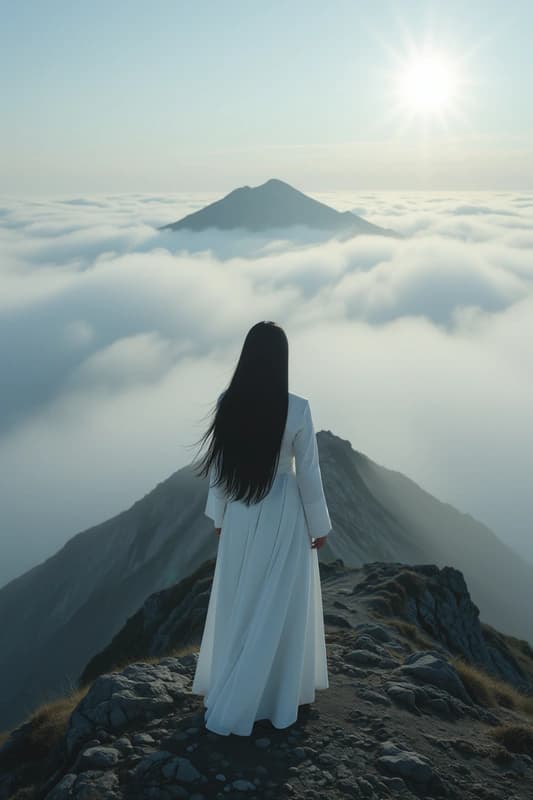 In a surreal and dreamlike scene